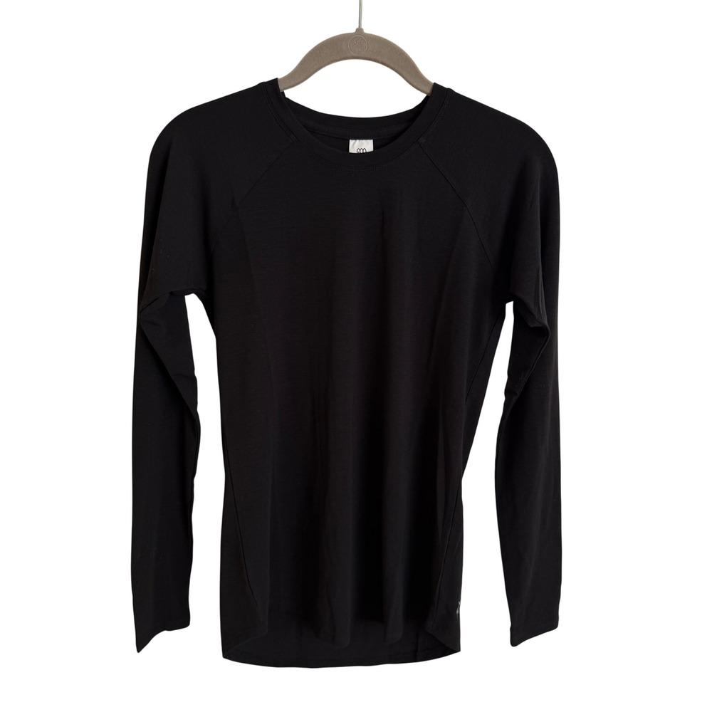 Ivy Citizens Womens XS Black Raglan Long Sleeve Performance Top Made in USA